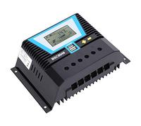 Fafeicy Controlador de Carga Solar 80A Regulador 12V 24V 36V 48V con