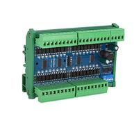 Fafeicy Controlador de Entrada de Carril DIN de 32 Canales Módulo de Entrada Digital Aislado con Disipador de Calor Grande para Automatización PLC DC 6,5-24 V (NPN con concha)