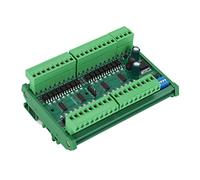 Fafeicy Controlador de Entrada de Carril DIN de 32 Canales Módulo de Entrada Digital Aislado con Disipador de Calor Grande para Automatización PLC DC 6,5-24 V (PNP con caparazón)