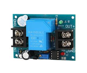 Fafeicy Controlador de Sobredescarga de BateríA de 12 V, Tablero de Protección de bajo Voltaje ABS, Corte de bajo Voltaje LM358 30 A con Alarma de Luz Sonora para Sistemas de Baterías RV Marine Solar