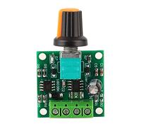 Fafeicy Controlador de Velocidad del Motor Regulador de Velocidad DC PWM 1,8 A 12 V 2 A Control de Perilla Ajustable de bajo Voltaje Módulo Compacto para Motor de CC Limpiaparabri