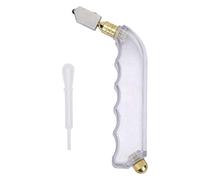 Fafeicy Cortador de Vidrio, Juego de Cortador de Vidrio con alimentación de Aceite de Agarre PIS-Tol de aleación de Mano para Cortar baldosas de cerámica, engrase automático