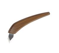 Fafeicy Cuchillo para Tallar Madera de Doble Filo, Hoja de Acero de Aleación Forjada a Mano con Tratamiento Térmico, Herramienta de Carpintería con de Nogal para Marcar y Diseñar a Mano