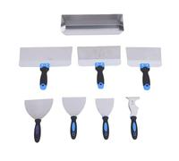 Fafeicy Cutter de Paneles de Yeso de Acero Inoxidable Cutter Ergonomic Grip Putty Cutters con Herramientas de Trabajo de Pared de Extremo de Martillo