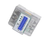 Fafeicy DDS024T Medidor de Energía Trifásico de 4 Cables 380 V LCD Pantalla de 6 + 2 Dígitos Medidor de Potencia Electrónico de Riel DIN con Diseño Antimanipulación para Uso en Interiores