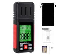 Fafeicy Detector de Humedad Digital, Tipo Pin para Madera con Función de Bloqueo (obedecerás)