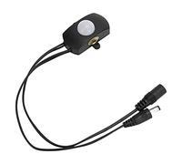Fafeicy Detector de Movimiento con Sensor Infrarrojo LED DC6V 24V para Iluminación de Tira LED Detección de Cuerpo Humano Negro para Pasillo Inodoro Gabinete Estantería Cocina con Control de