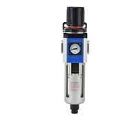 Fafeicy Filtro de Flujo para Compresor de Aire, Regulador con Manómetro y Precisión de Filtración de 5 μm 40 μm for Herramientas Neumáticas (GFR300-10)