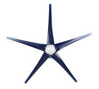 Fafeicy Generador de Turbina Eólica Vertical de 5 Aspas, Kit, Imán (12V) | Kit de turbina aerogeneradora Vertical de 5 aspas, alternador de imán permanente de fibra de nailon con controlador,