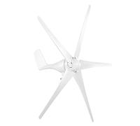 Fafeicy Generador de Turbina Eólica Vertical de 5 Aspas, Kit, Imán (48V) | Kit de turbina aerogeneradora Vertical de 5 aspas, alternador de imán permanente de fibra de nailon con controlador,