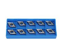 Fafeicy Insertos de Torneado de Carburo para Torno CNC, DCGT11T304-AK H01 y DCGT32.51-AK H01, 10 Piezas