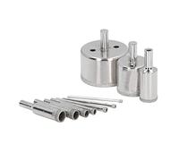 Fafeicy Juego de Brocas de Diamante, Brocas de Diamante para Azulejos, 10 Piezas de 3 Mm a 50 Mm para Azulejos de Cerámica de Vidrio, Material de, Kit de Sierra Perforadora Afilada para