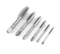 Fafeicy Juego de Machos de Roscar Métricos M3 M4 M6 M8 M10 M12, 12 Piezas, Acero de Rodamiento para Cortar y Reparar Roscas en Materiales Blandos
