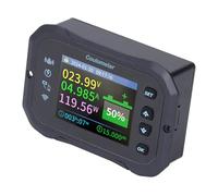 Fafeicy KM105F Monitor de Batería WiFi con Bluetooth, 10-100V 0-50A, Pantalla 2.4 Pulgadas, Detección Bidireccional, ABS, para Baterías Marinas Solares