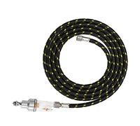 Fafeicy Manguera de Aerógrafo Trenzada de Nailon de 1,8 M/5,9 Pies con Conectores Hembra BSP de 1/8 y Separador de Agua y Aceite para Compresor de Aerógrafo, Tatuaje, Arte de Uñas,