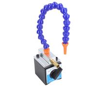 Fafeicy Manguera de Refrigerante con Base Magnética Ajustable, Tubo de Refrigerante con Imán con Entrada de 1 4 Pulgadas, 1 Salida de 2 Pulgadas, Manguera de 300 Mm para Procesamiento de Máquinas,