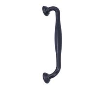 Fafeicy Manija de Gabinete de Aleación de Zinc, Negro, con Orificio Central de 146 Mm, Tiradores de Manija Negros Mate con Tornillos de Montaje para Gabinete de Cocina, Armario, Cajón,