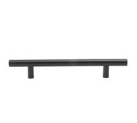 Fafeicy Manija en T para Puerta de Gabinete, Tiradores de Cajón de Acero Inoxidable, 10 Piezas, Pomos Modernos Negros para Armario, Cajón, Armario, Fácil Agarre, Uso Múltiple, Dormitorio, Sala de