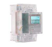 Fafeicy Medidor de Consumo Eléctrico, Monitor de Energía con Pantalla LCD, Monofásico 2P 5A 60A 220V CA para Hogar (Reiniciable)