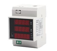 Fafeicy Medidor de Energía Digital Medidor de Potencia Multifunción LED (AC200-450/100A)