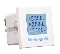 Fafeicy Medidor de Energía Trifásico Digital AC220V 5A Pantalla LCD Amperímetro Monitor de Uso de Energía con Carcasa ABS Retardante de Llama para Automatización de Subestaciones y