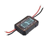 Fafeicy Medidor de Potencia CC ABS Medidor de Potencia Digital 0 a 60 V (200A)