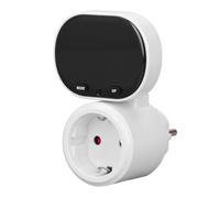 Fafeicy Medidor de Potencia, Medidor de Vatios de Pantalla Grande Giratorio, 0,00 a 9999,9 KWh Monitor de Uso de Electricidad Enchufable 50 Hz para Aire Acondicionado, Microondas, TV, Usuarios