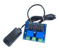 Fafeicy Módulo Controlador de Humedad y Temperatura, Termostato Higróstato | 12V CC, Rango de -20℃ a 60℃, Precisión de 0.1℃, para Armario, Acuario, Incubación