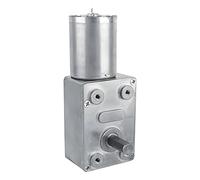 Fafeicy Motorreductor Helicoidal 12V, 40RPM Autobloqueo CW/CCW | Eje Vertical 12mm, Par Alto Reversible, Reduccion Velocidad, Ventanas Abrepuertas