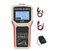 Fafeicy Multímetro de Panel Solar Probador MPPT Manual Automático con Pantalla LCD Retroiluminada Probador de Voltaje de Circuito Abierto Protección de Temperatura de Corriente de (EL400B)