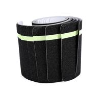 Fafeicy Peldaños de Escalera Antideslizantes, 10 Piezas de 6 X 24 Pulgadas, Grano 60 con Tira Luminosa