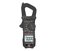 Fafeicy Pinza Amperimétrica Digital Portátil 6000 Cuentas True RMS con | Tensión CA CC, Resistencia, Capacitancia, Frecuencia, Diodo, Zumbador, Sonda de Temperatura Incluida, Linterna,