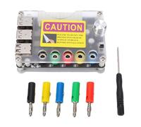 Fafeicy Placa de Expansión de Fuente de Alimentación con Perilla de Voltaje Ajustable QC2.0 QC3.0 Módulo USB 2.0 de 6 Puertos Conector Adaptador de 24 Pines para Aficionados Al Bricolaje