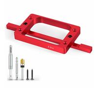 Fafeicy Plantilla de Bisagra de Puerta, Kit de Plantilla de Enrutador de Aleación de Aluminio, de Embutir de Bisagra para Huecos de Precisos para Puerta y Marco
