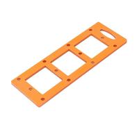 Fafeicy Plantilla de Corte de Caja Posterior de Enchufe Plantilla de Corte de Caja de Enchufe de Plásticos de Ingeniería Guía de 8 Mm Engrosada de 70 X 70 Mm para Aberturas de Toma de Corriente de