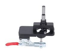 Fafeicy Plantilla para Bisagras Ocultas de 35 Mm, Plantilla para Bisagras de Gabinetes de 35 Mm, para Perforación de Orificios de con Abrazadera Rápida de Aleación de