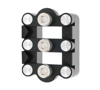 Fafeicy Plantilla para Pasadores Autocentrantes, Plantilla para Pasadores de Aleación de Aluminio con Rango de Sujeción Versátil de 13-32 Mm, para Perforación Precisa en Proyectos de
