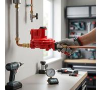 Fafeicy Regulador de Gas Natural, Regulador Ajustable de Primera Etapa