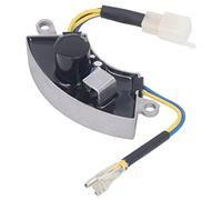 Fafeicy Regulador de Voltaje AVR Monofásico, Carcasa de Aluminio, Diseño de 6 Cables, Sellado con Resina para Generador de Gasolina de 3KW, 60-100VAC 50Hz