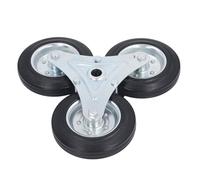 Fafeicy Rueda para Subir Escaleras Rueda Triangular de Goma Maciza Capacidad de Carga de 300 Libras Cubo de Hierro Galvanizado Antideslizante para Subir Escaleras para Carrito de Compras Carro