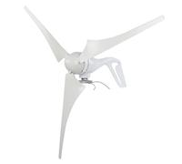 Fafeicy S3 Generador de Turbina Eólica de 300 W Molino de Viento de 3 Aspas de 300 W y 630 Mm, con Aspas de Fibra de Nailon y Rodamiento de Bolas de Doble Ranura para Uso Doméstico Fuera (12V)