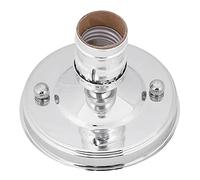 Fafeicy Soporte de Base para Lámpara de Techo, Casquillo de Tornillo para Lámpara Colgante E26 E27 Galvanizado con Cubierta de Bombilla de 4,13 X 3,54 Pulgadas para Uso en Pared o Techo en Casa,