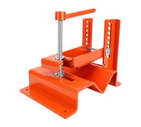 Fafeicy Soporte de Bloqueo Rápido de Tornillo de Acero para Troncos de 1-1/2 a 4-3/4 Pulgadas, Abrazadera Antideslizante que Asegura la Madera para Tareas de Tallado