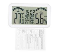 Fafeicy Termómetro Higrómetro Digital Mini con Soporte y Agujero, Monitor de Humedad Interior Indicador de Confort de Aire para Hogar Invernadero Bodega (HT683)