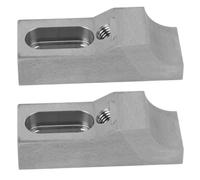Fafeicy Tornillo de Banco de Abrazadera Lateral CNC, S136H Molde de Acero Fresadora Tornillo de Banco M6 Arqueado Fuerza de Sujeción de 60 KN Abrazadera de Perfil bajo Ajustable para