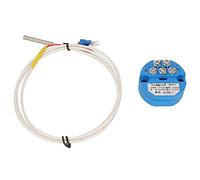 Fafeicy Transmisor de Temperatura PT100 SBWZ, Sensor -50~400 Grados, DC24V, Salida 0-10V, Precisión 0.2%