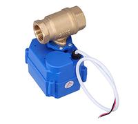 Fafeicy Válvula de Bola Motorizada Válvula de Bola Eléctrica de Latón DC 9 a 24 V DN15 1 2 Pulgadas BSP IP67 3 a 5 S Flujo Recto de Retorno Automático para Usuarios de Equipos
