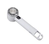 Fafeicy Ventilador Portátil de Enfriamiento, Ventilador de Mano con 3 Velocidades y Modo de Frío de 20°C, Batería Recargable de 2000mAh para Viajes, Exteriores y Oficina (WHITE)