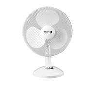 FAGOR Aero Desk White Ventilador de Mesa Oscilante 35W - 3 Velocidades, Motor de Aluminio, Rejilla de Seguridad, Compacto y Potente para Oficina, Dormitorio o Escritorio
