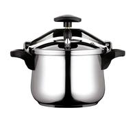 FAGOR Clásica Bombe 10 Olla Presión 10 Litros, Inducción, Express, Acero Inox. 18/10 Todas Cocinas, Fondo Termodifusor, , Plata Silver